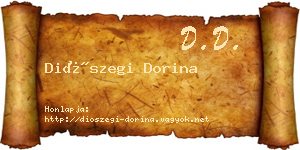 Diószegi Dorina névjegykártya